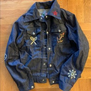 Vintage personalized mamn denim jacket